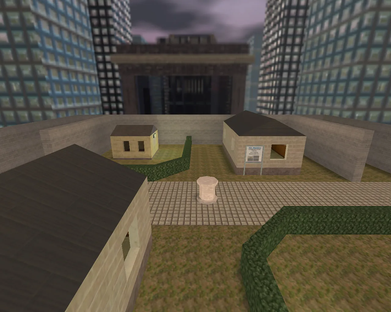 Скриншот  aim_mansion2 для CS 1.6: тренировка аима, точки для спота, файлы карты и запуск без риска