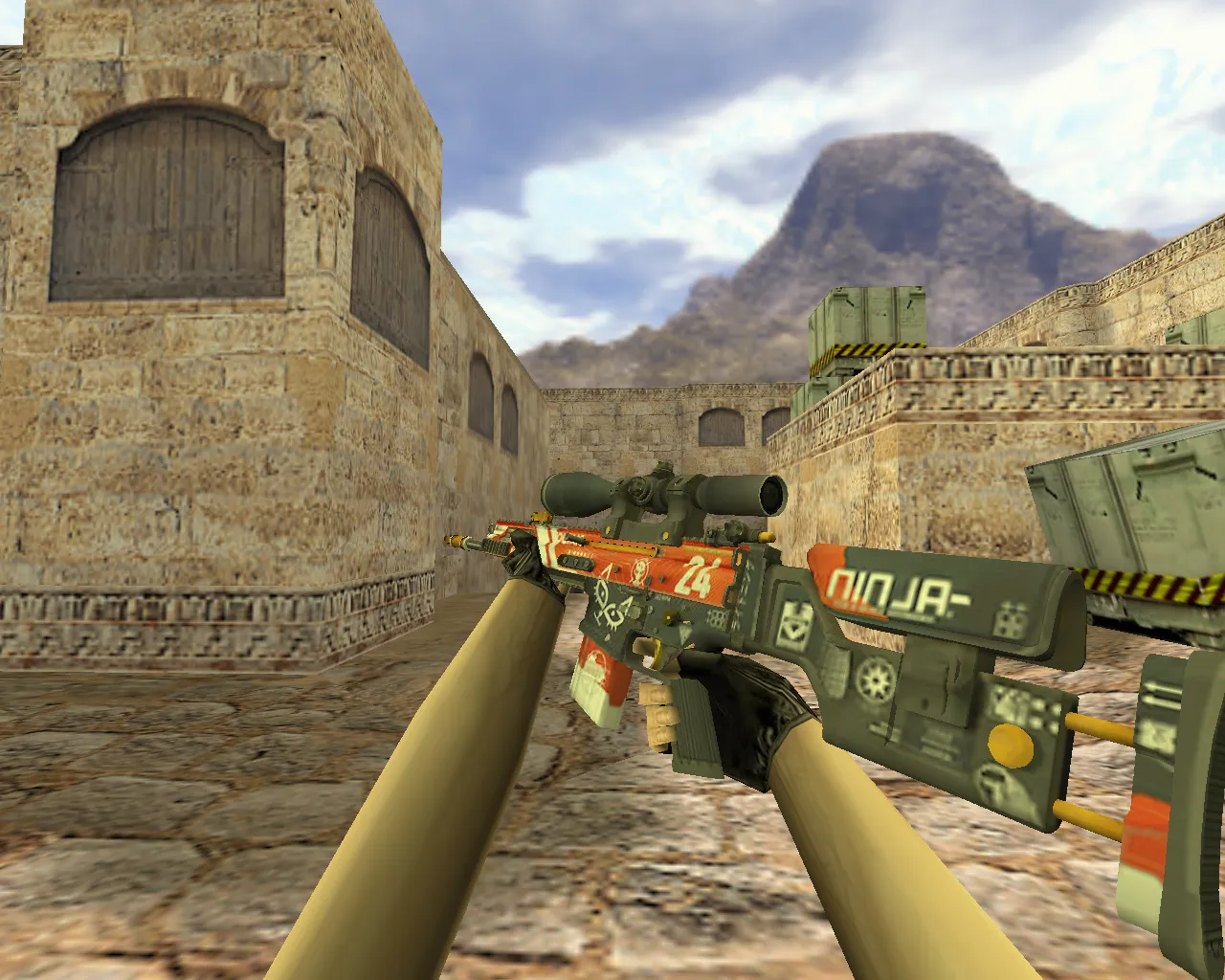 Скриншот Модель SCAR Кровавый спорт для CS 1.6 - Уникальное оружие