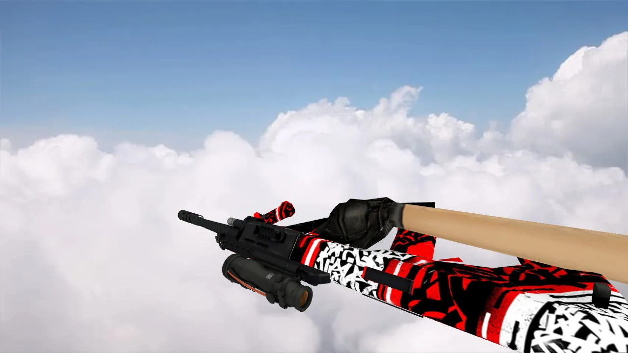 Скриншот Модель AUG Calligraphy для CS 1.6: уникальный скин