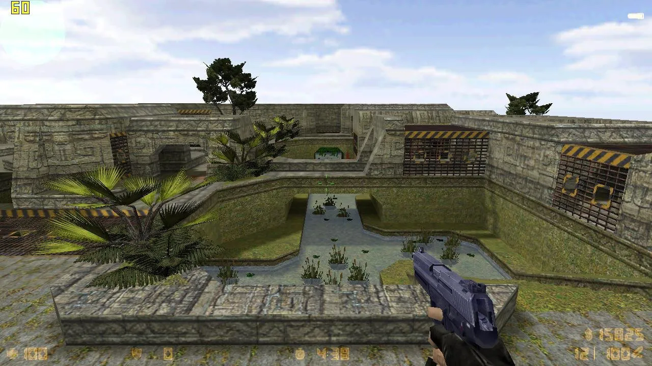 Скриншот Карта de_clanwar10 для CS 1.6: точки, баланс сторон, .nav для ботов, оптимизация wpoly/epoly