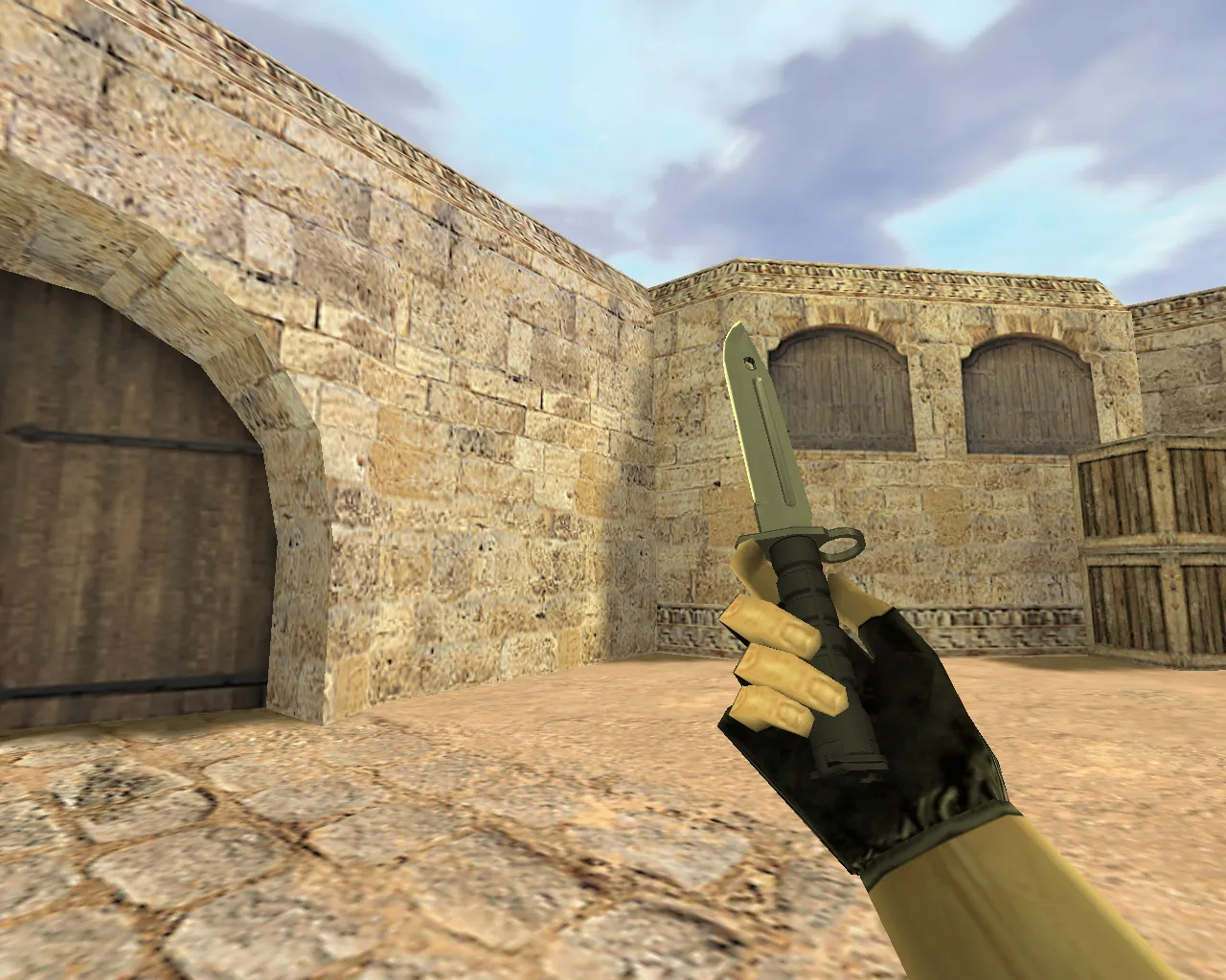 Скриншот Модель «Штык-нож Ночь» (v_, p_, w_) для CS 1.6: звуки, анимация осмотра, текстуры и качество модели