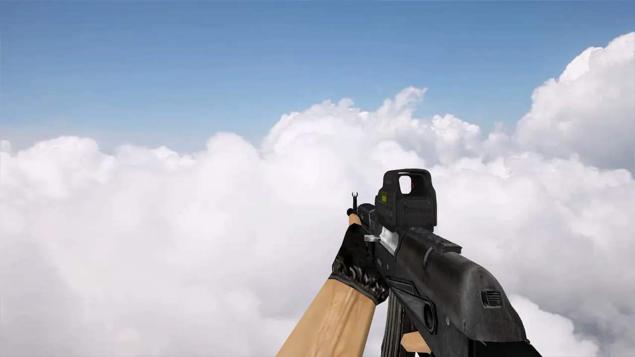 Скриншот Модель «AK-103 Eotech EXPS3» для CS 1.6 - Высококачественная замена