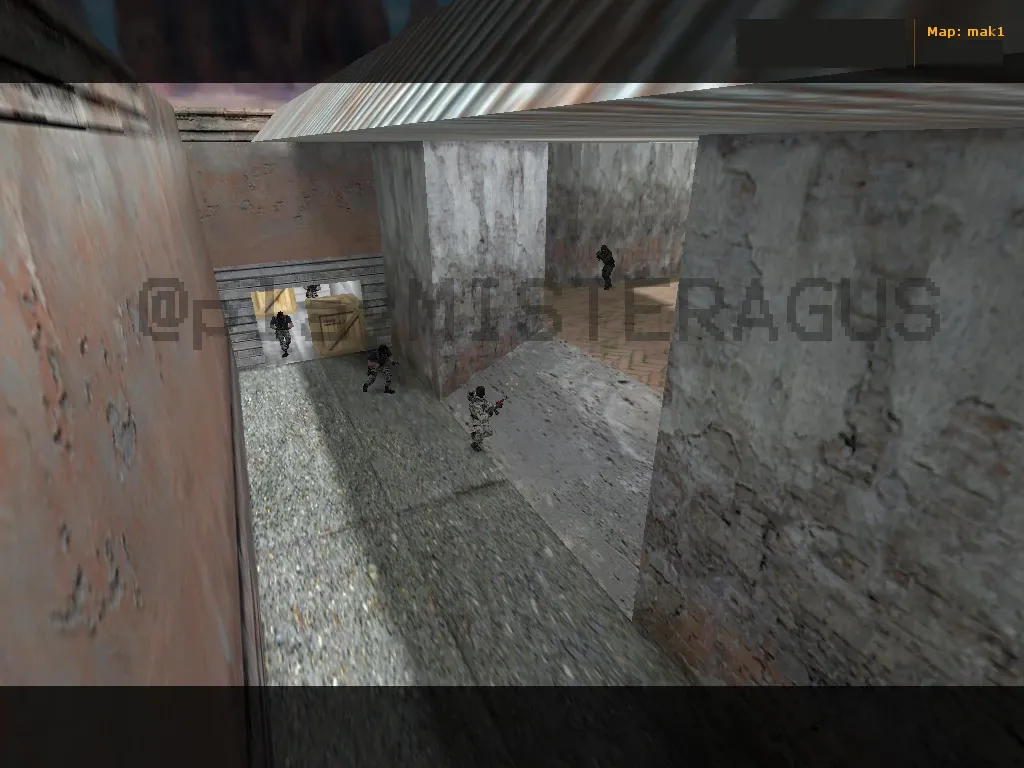 Скриншот  Карта «mak1» для CS 1.6: тактика и особенности