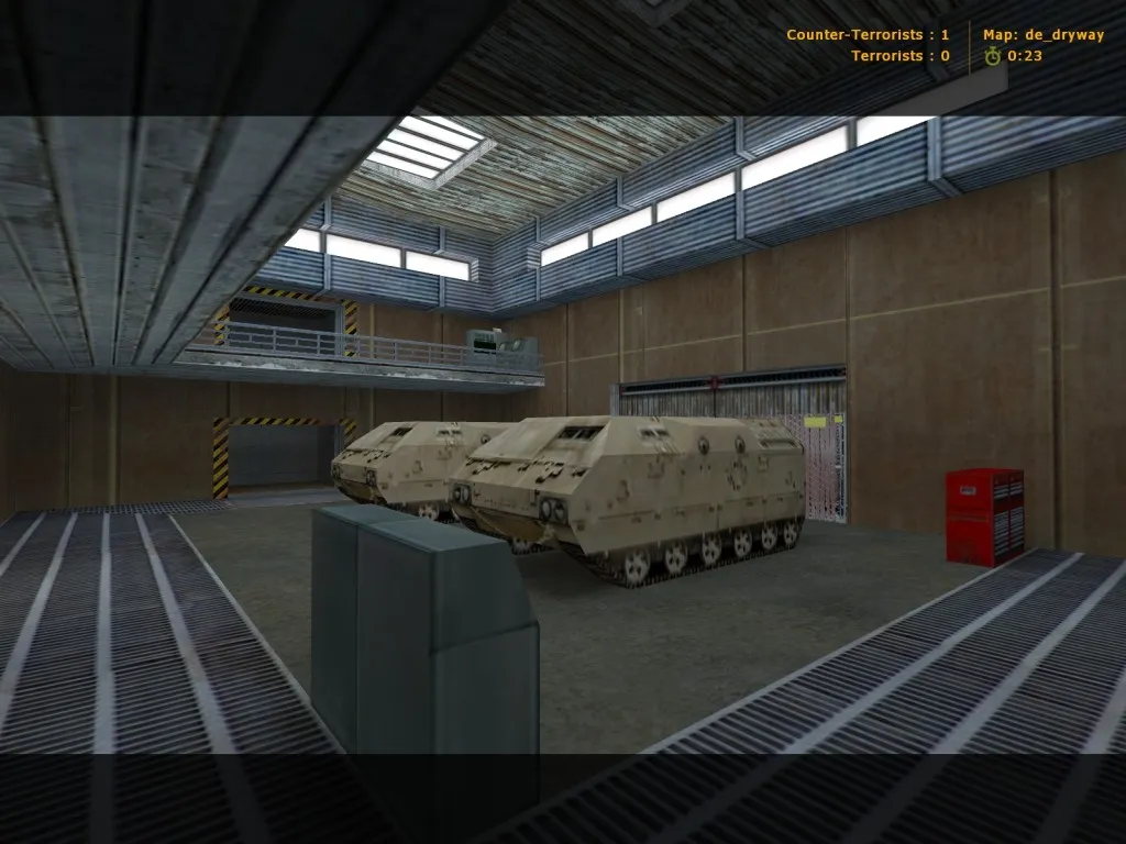 Скриншот  de_dryway_original для CS 1.6 — карта DE с боевыми точками, балансом сторон и оптимизацией под FPS