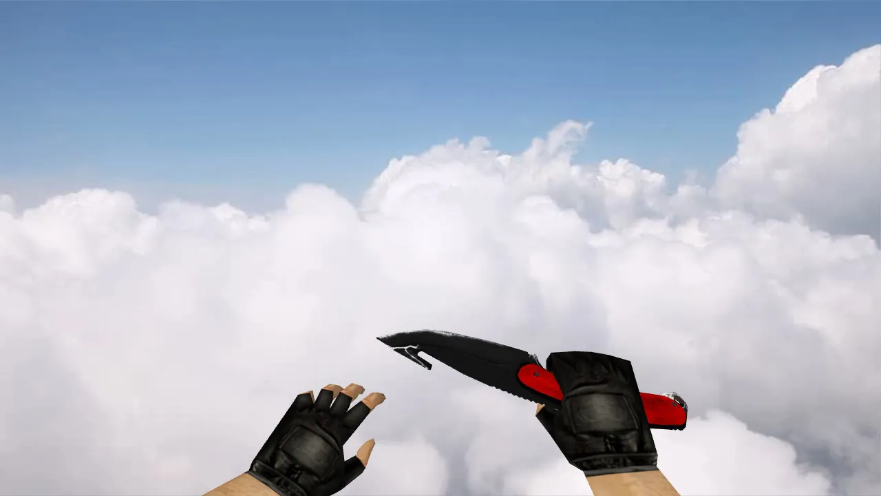 Скриншот Модель ножа «Нитро» с лезвием-крюком v_ модели для CS 1.6: звуки, анимация осмотра, текстуры