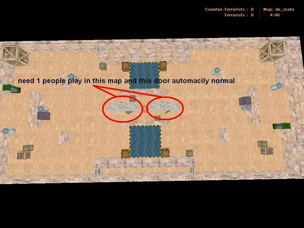 Скриншот  de_crate для CS 1.6: тактика, точки, .nav для ботов и оптимизация карты