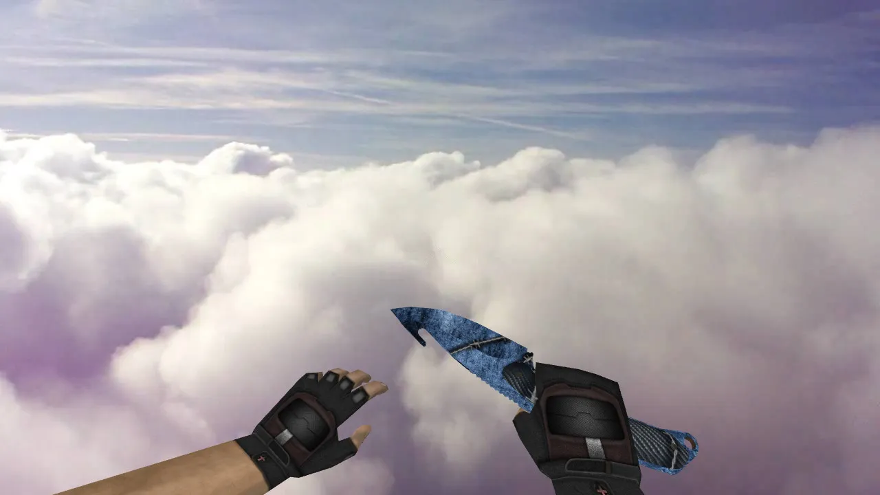 Скриншот Модель ножа Gut Knife Vibranium v_ для CS 1.6: звуки, анимация осмотра, текстуры, настройка и установка