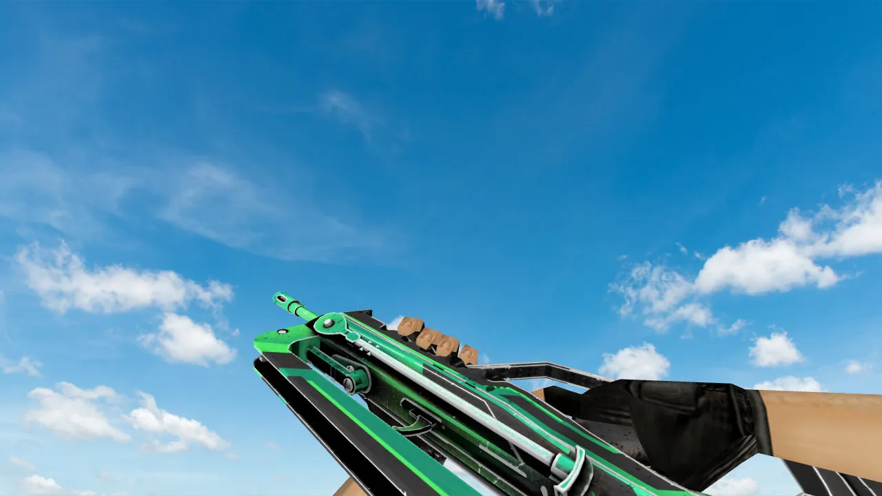 Скриншот Модель «Famas Cyber Green» для CS 1.6: Оптимизация и Качество