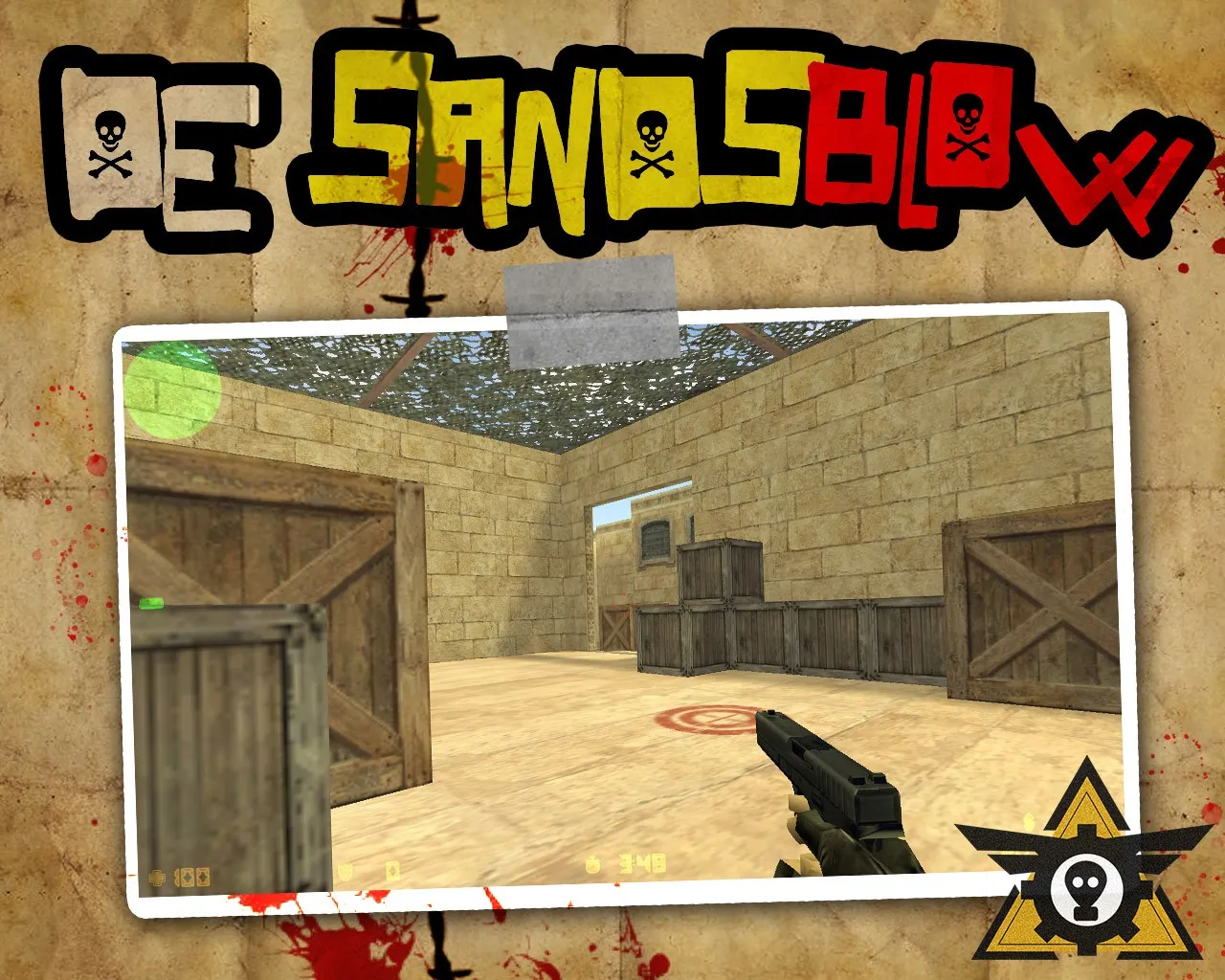 Скриншот  Карта de_sandsblow для CS 1.6 - тактика и секреты