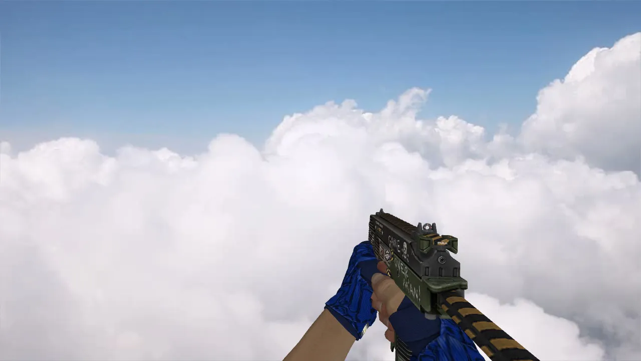 Скриншот  Пак моделей оружия «Hand Wraps Cobalt Skulls Pack» для CS 1.6: v_ p_ w_ модели, звуки, анимация осмотра и текстуры