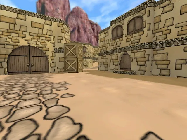 Скриншот  Карта de_dust2_toys для CS 1.6: точки, тактика за Т и КТ, оптимизация, .nav и советы по запуску