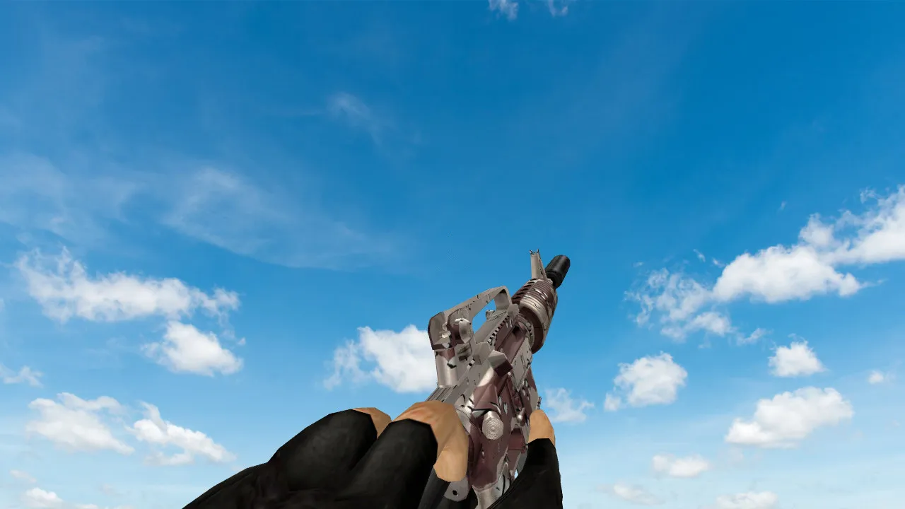 Скриншот Модель CF M4A1 Desert Camo для CS 1.6: v_ p_ w_ модели, звук, анимация осмотра и текстуры