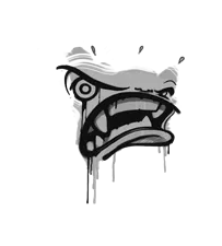 Скриншот Граффити «Ярость» для CS 1.6 - Уникальное оформление игрового пространства