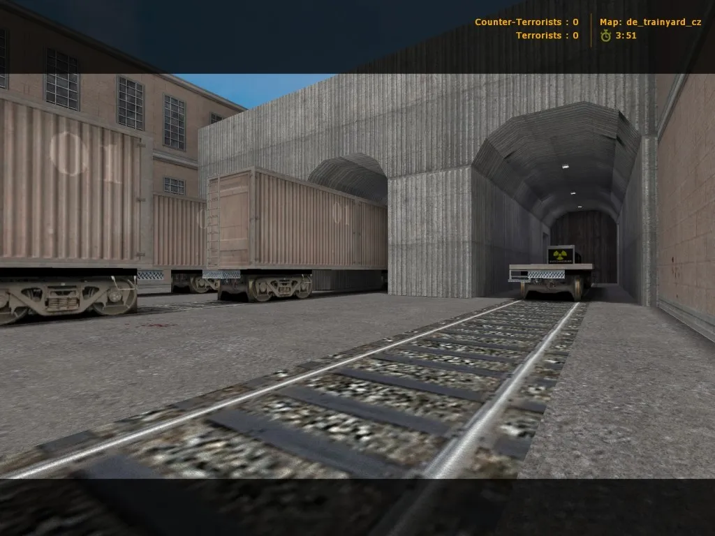 Скриншот  Карта «de_trainyard_cz» для CS 1.6: тактика и оптимизация