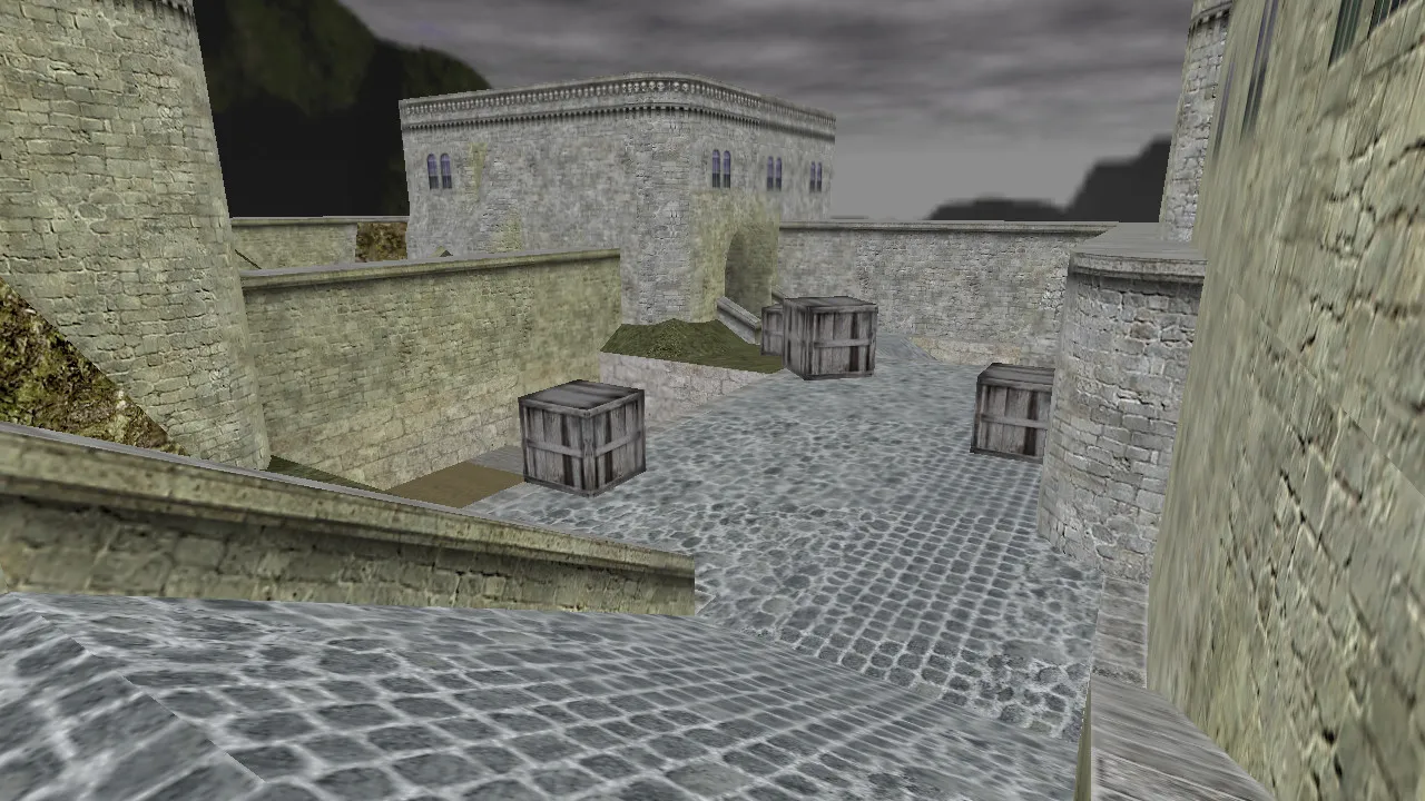 Скриншот  Карта de_ming для CS 1.6 – Тактические возможности и особенности