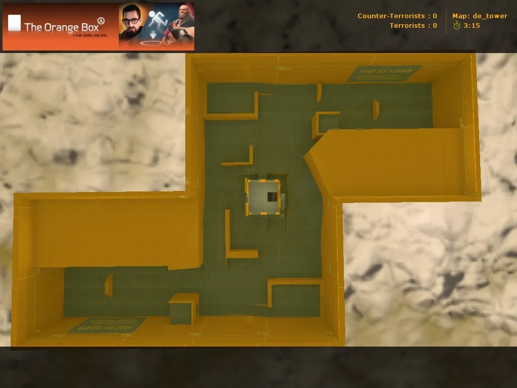 Скриншот Карта de_tower для CS 1.6 - Тактическая глубина и баланс игры