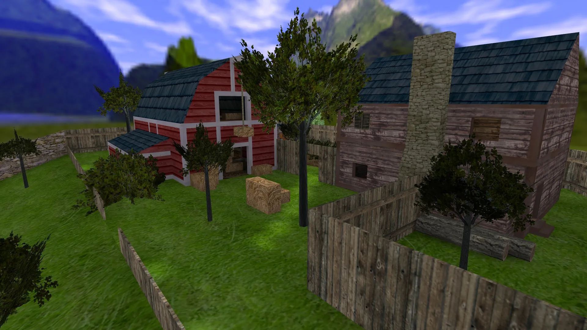 Скриншот  de_farmrush для CS 1.6: карта, точки, .nav, оптимизация и советы для игры