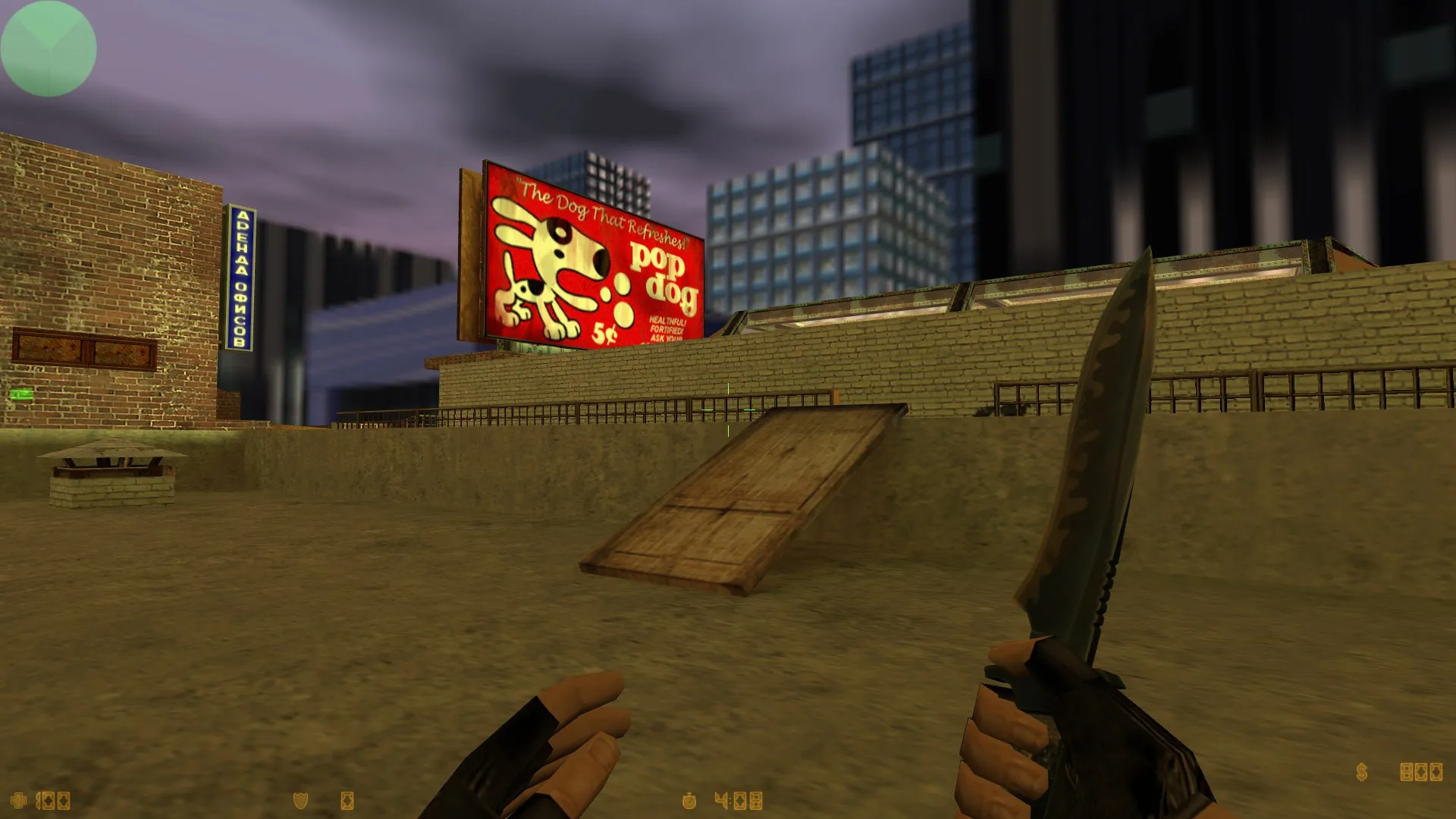 Скриншот  Карта de_roof_last_build для CS 1.6 - Тактические особенности и описание