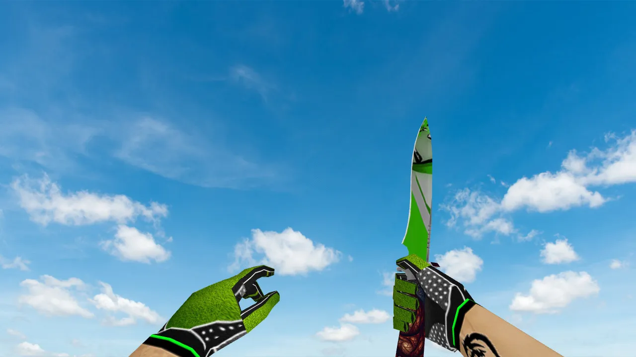 Скриншот Green Bump Weapon Pack: пак моделей оружия для CS 1.6 (v_, p_, w_, звуки, анимация осмотра, текстуры)