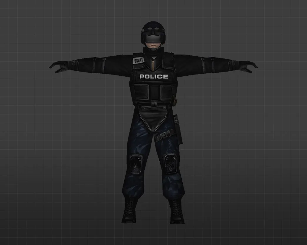 Скриншот Модель «Солдаты в синем камуфляже» для CS 1.6 - Уникальный скин для ваших матчей