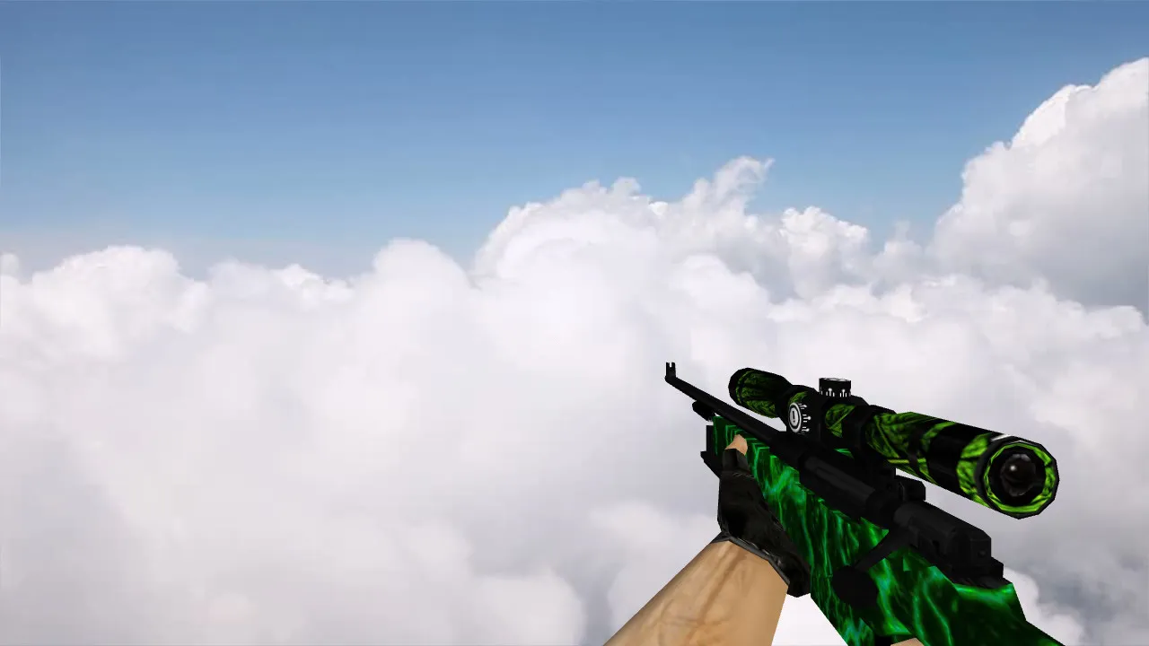 Скриншот Пак моделей оружия «Greenshot Weapon Pack» для CS 1.6: v_, p_, w_ модели, звуки, анимация осмотра и качество текстур