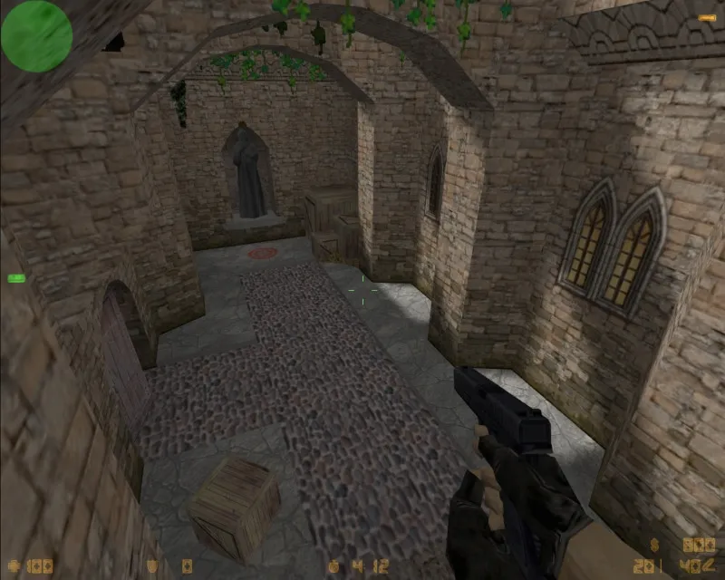 Скриншот  de_burg карта для CS 1.6: точки, мид, позиции, боты .nav, оптимизация wpoly/epoly