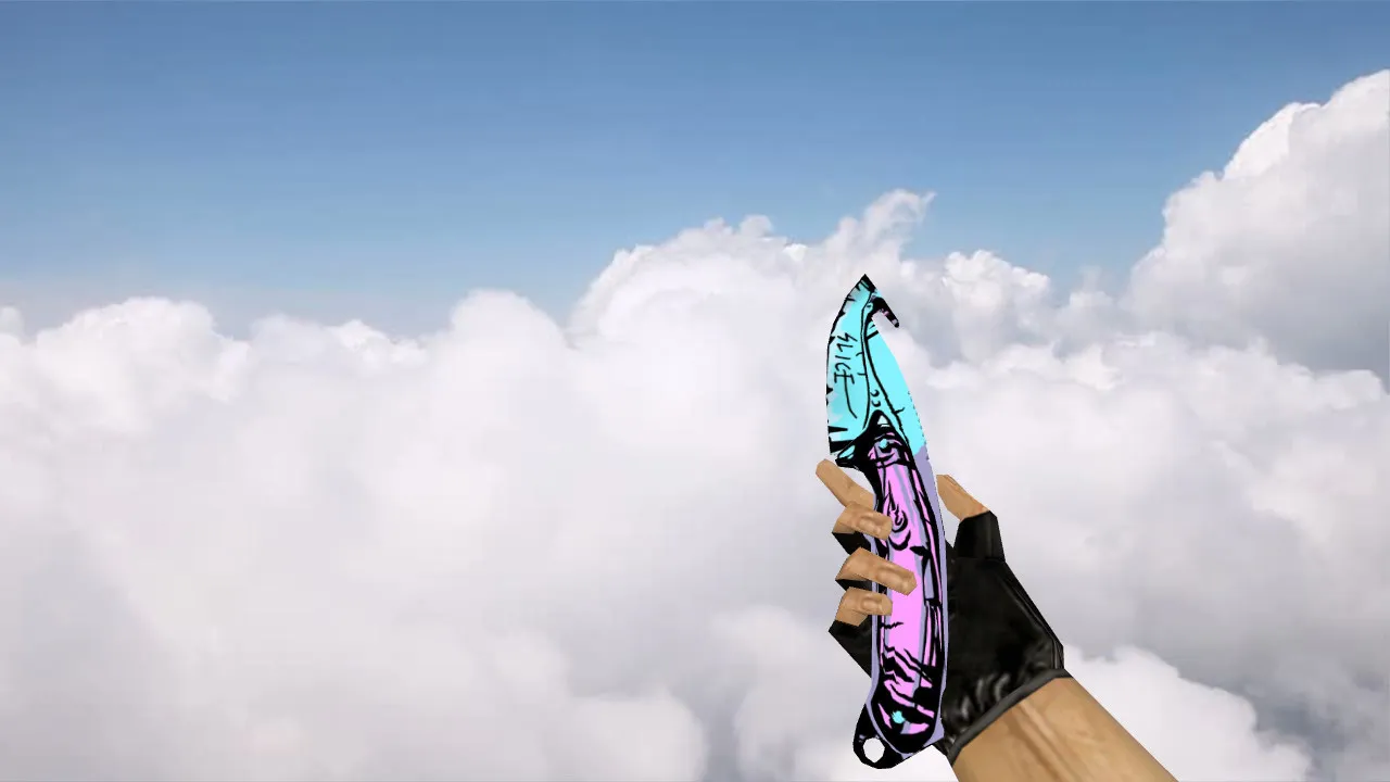 Скриншот Модель «Gut Knife Slice» v_ для CS 1.6: p_ w_ нож, звуки, анимация осмотра, качество текстур