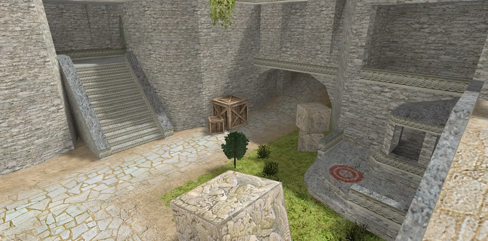 Скриншот  de_aztec23_beta2 — DE карта для CS 1.6: точки, .nav, баланс сторон, оптимизация wpoly/epoly