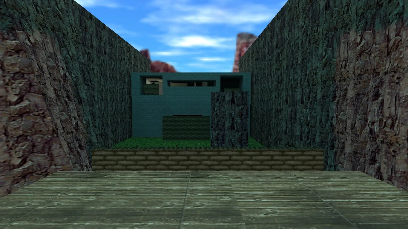 Скриншот  Карта de_1on1 для CS 1.6: тактика 1v1, точки, .nav для ботов, оптимизация wpoly/epoly