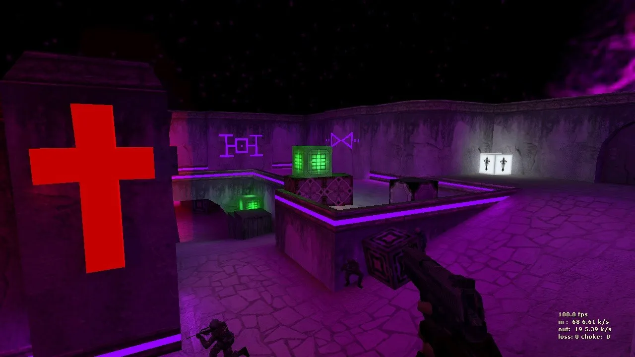 Скриншот  de_dust2_x для CS 1.6 — карта на мид и лонг, точки под CT/T, .nav и оптимизация