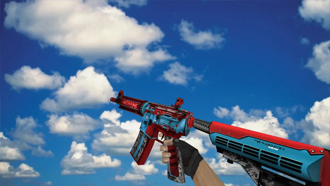 Скриншот Модель M4A1 «M4A4 Mechanical Trick» v_ p_ w_ для CS 1.6: звуки, анимация осмотра, текстуры