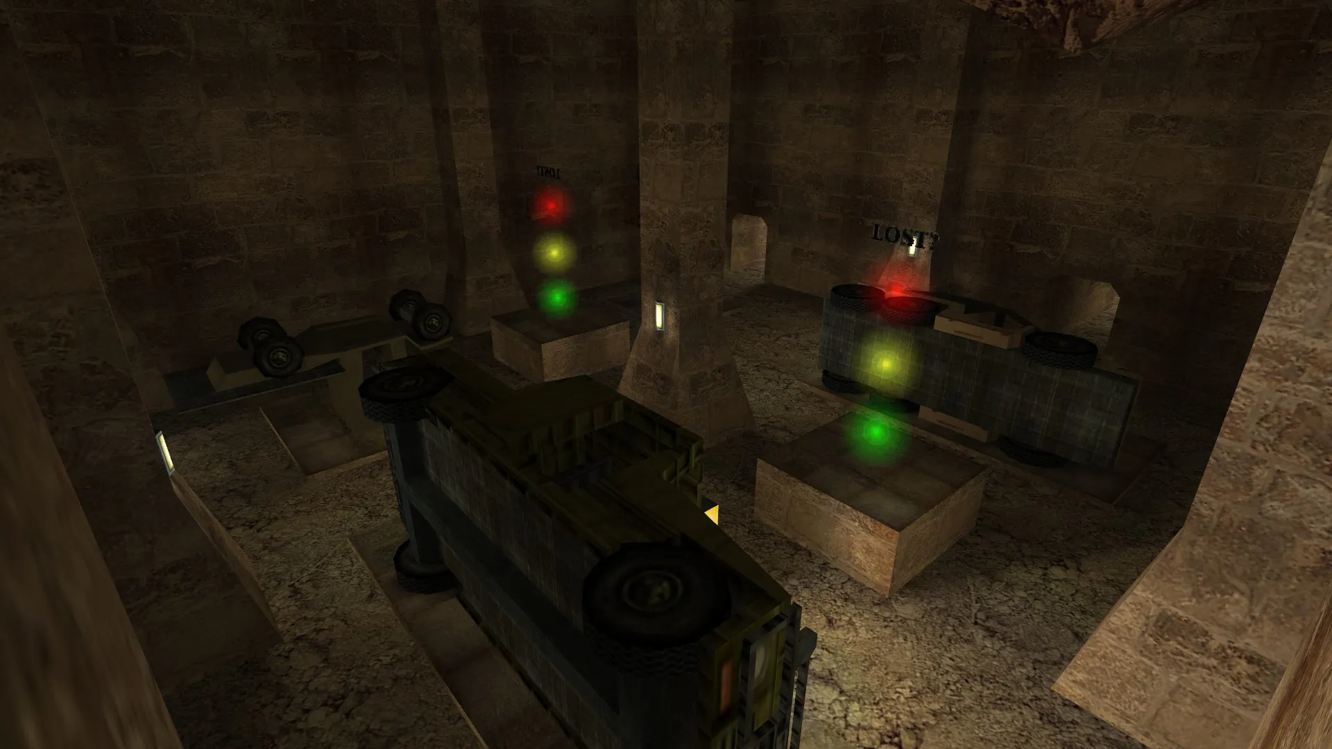 Скриншот  Карта de_lostcars для CS 1.6 - тактика и подробности