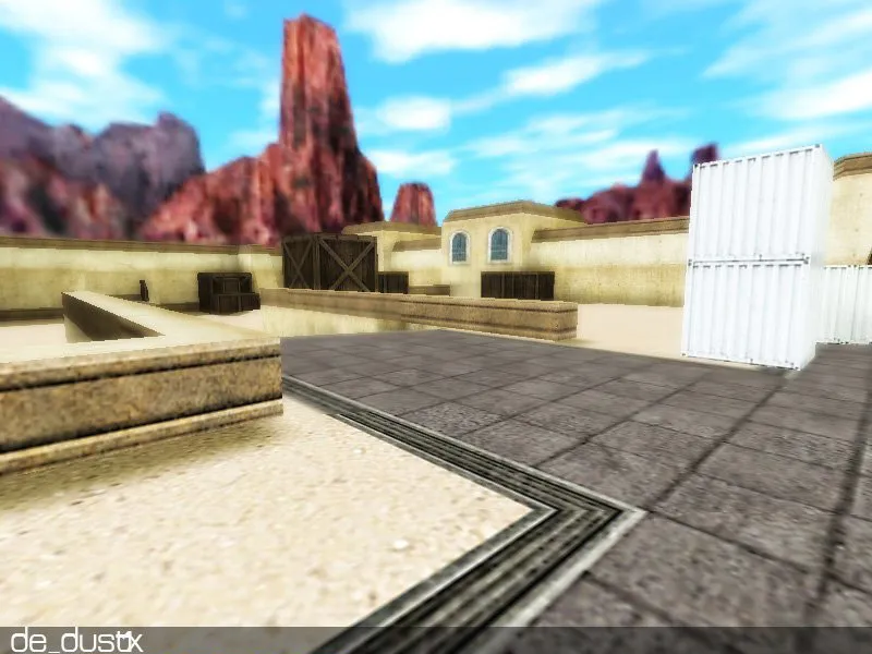 Скриншот  Карта de_dust1x для CS 1.6: точки, раунды, .nav и оптимизация wpoly/epoly