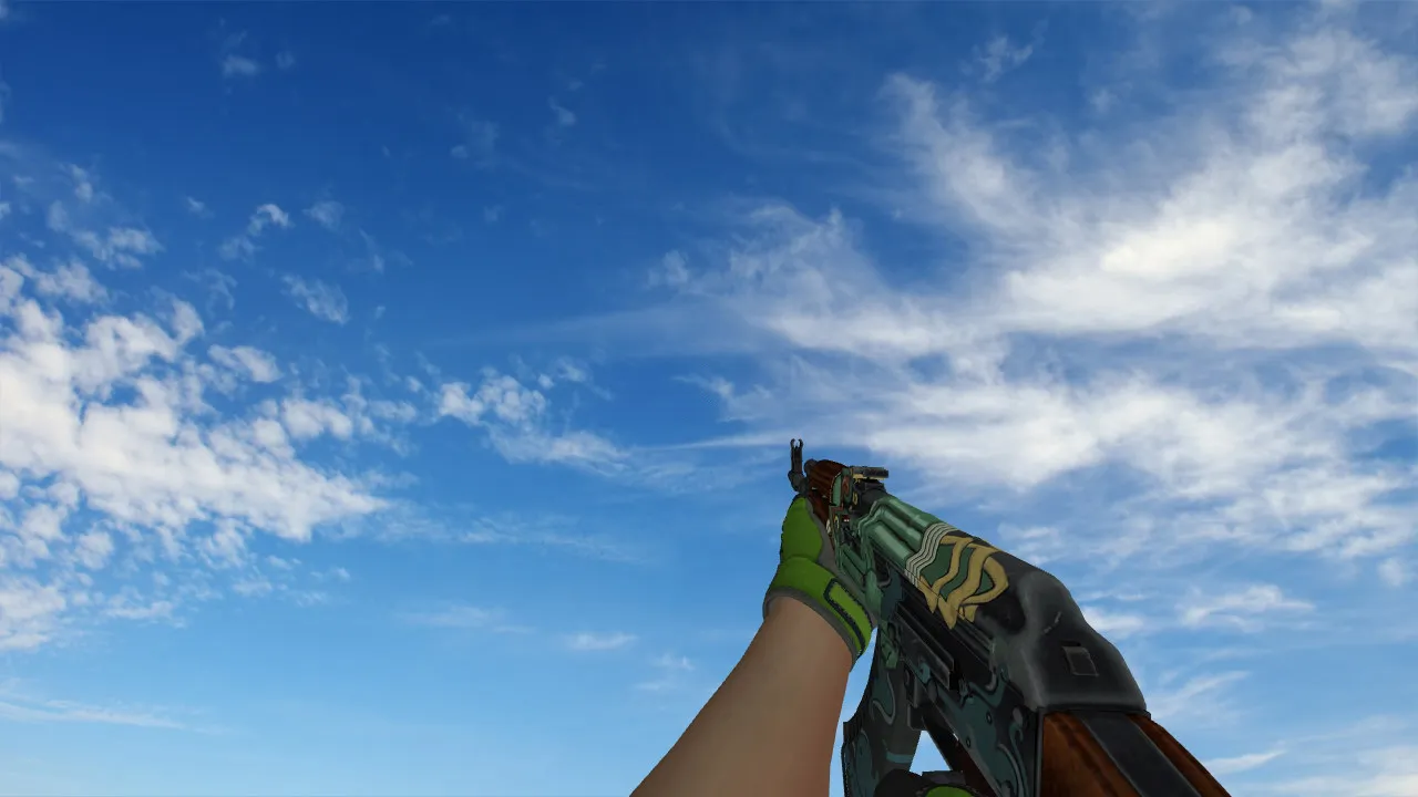 Скриншот Пак моделей Specialist Gloves Emerald Web Pack для CS 1.6: v_/p_/w_ модели, звуки, анимация осмотра и качество текстур