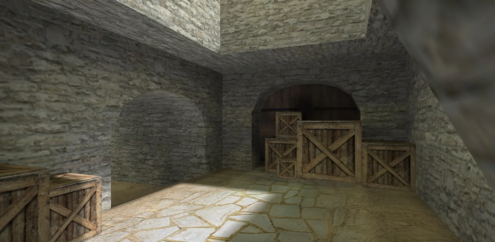 Скриншот  Карта de_acteks для CS 1.6: точки, раунды, .nav для ботов и оптимизация wpoly/epoly