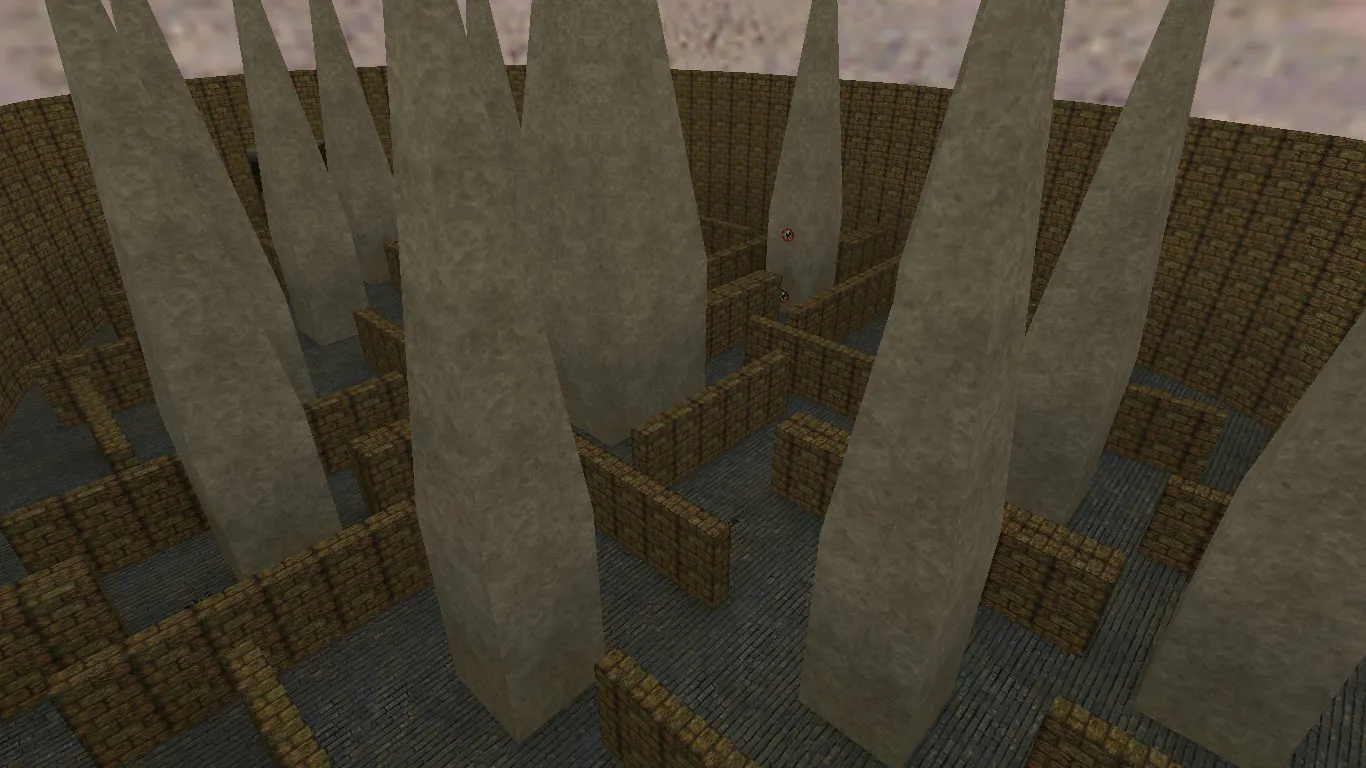 Скриншот  de_arena для CS 1.6: карта, точки, .nav для ботов, оптимизация wpoly/epoly и баланс сторон