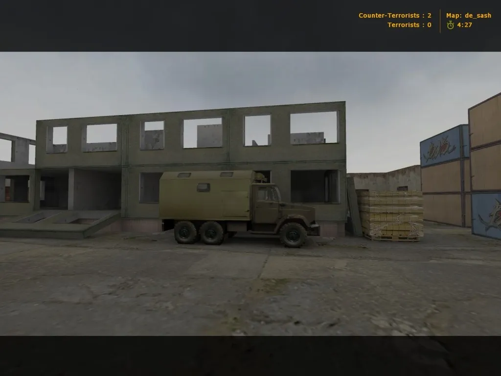 Скриншот  Карта «de_sash» для CS 1.6 - Тактика и особенности