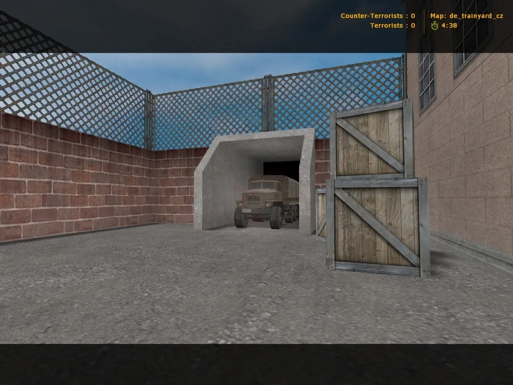 Скриншот  Карта «de_trainyard_cz» для CS 1.6: тактика и оптимизация