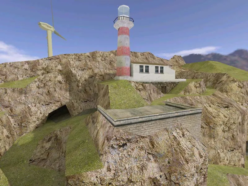 Скриншот  de_gower для CS 1.6: тактика за CT/T, навигация .nav, оптимизация wpoly/epoly и настройка карты