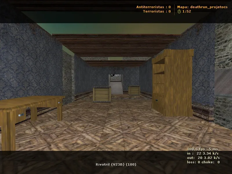 Скриншот  deathrun_projetocs для CS 1.6: локации, точки, .nav и баланс сторон без вирусов