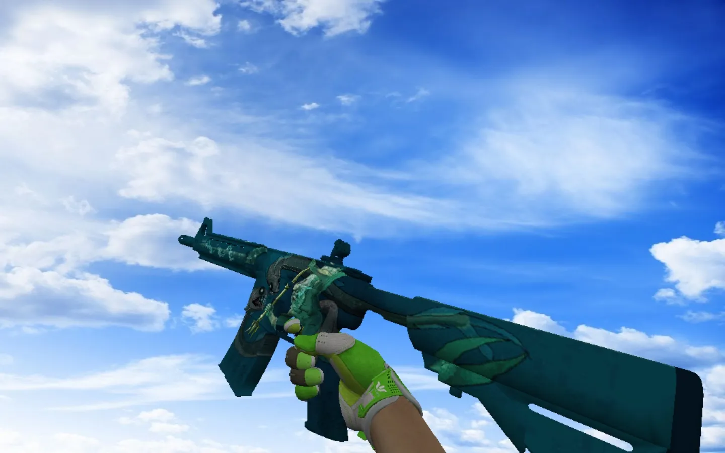 Скриншот  Пак «Спортивные перчатки | Живая изгородь» для CS 1.6: оружейные скины, v_/p_/w_ модели, осмотр и звуки