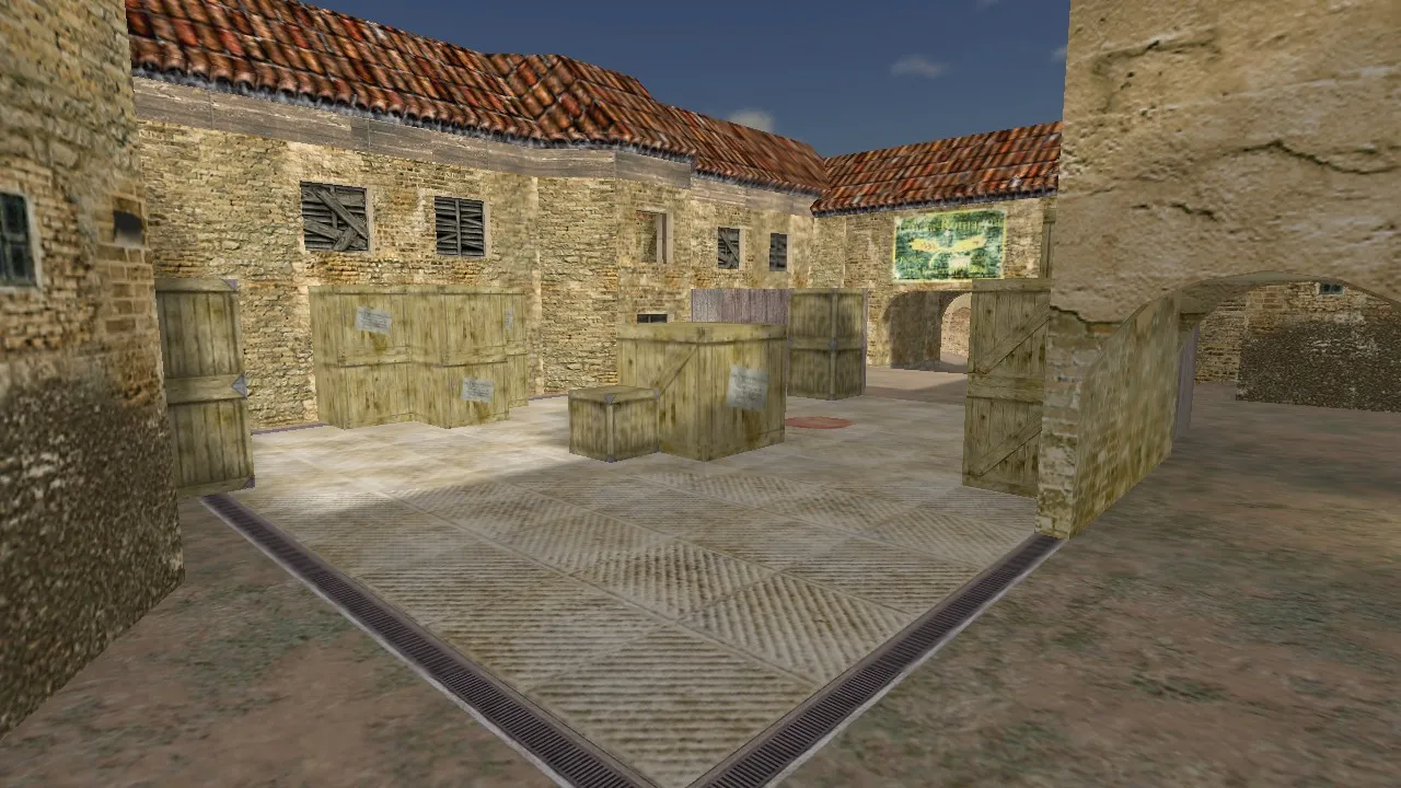 Скриншот  de_advanced для CS 1.6: разбор карты, точки, маршруты и настройка под стабильный матч