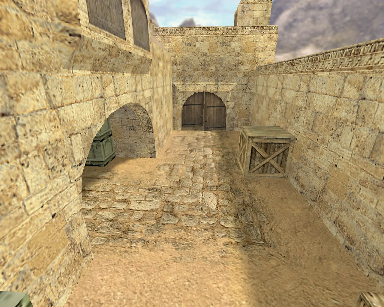 Скриншот  de_dust2_3x3 для CS 1.6: баланс сторон, точки, .nav для ботов и оптимизация wpoly/epoly