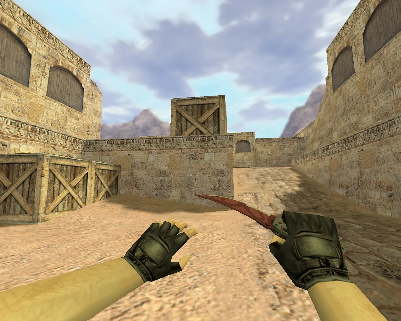 Скриншот v_ p_ w_ складной нож «Убийство»: модель для CS 1.6, звук, анимация осмотра, текстуры и качество