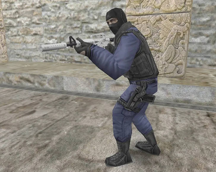 Скриншот  М4А1 «Поток информации» Printstream для CS 1.6: v_m4a1/p_m4a1/w_m4a1, звук, анимация осмотра и текстуры