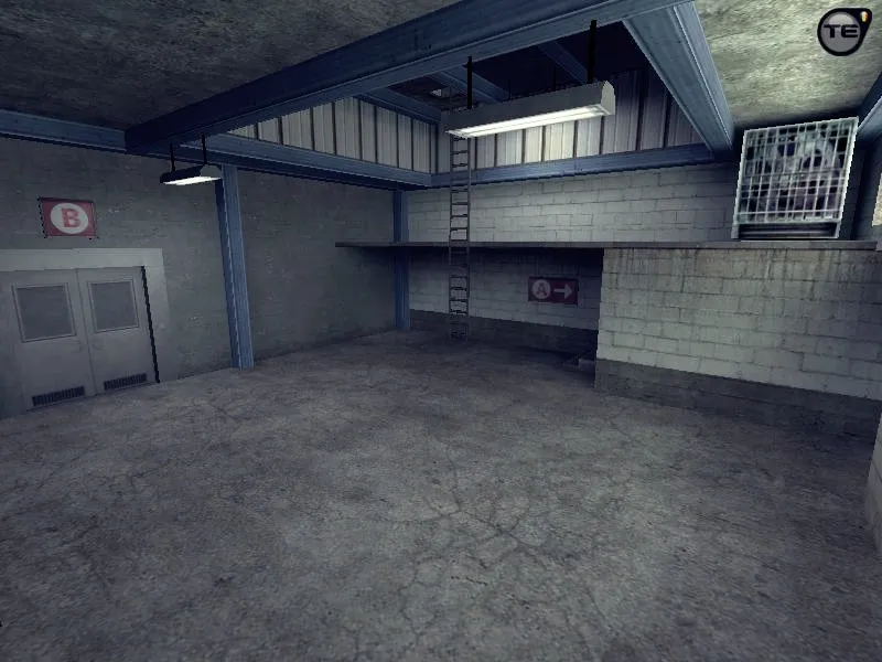 Скриншот Карта css_nuke2x2 для CS 1.6: баланс сторон, точки под AWP и SMG, .nav для ботов, оптимизация wpoly/epoly