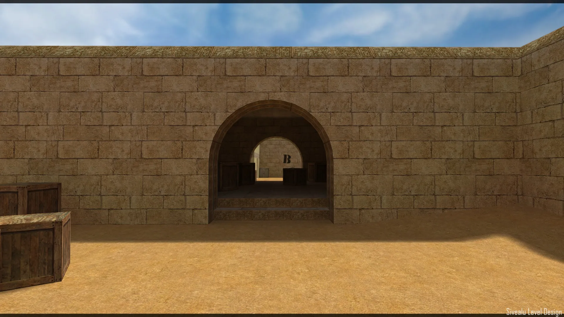 Скриншот  Карта de_sandstorm_pro для CS 1.6 - тактические возможности и баланс