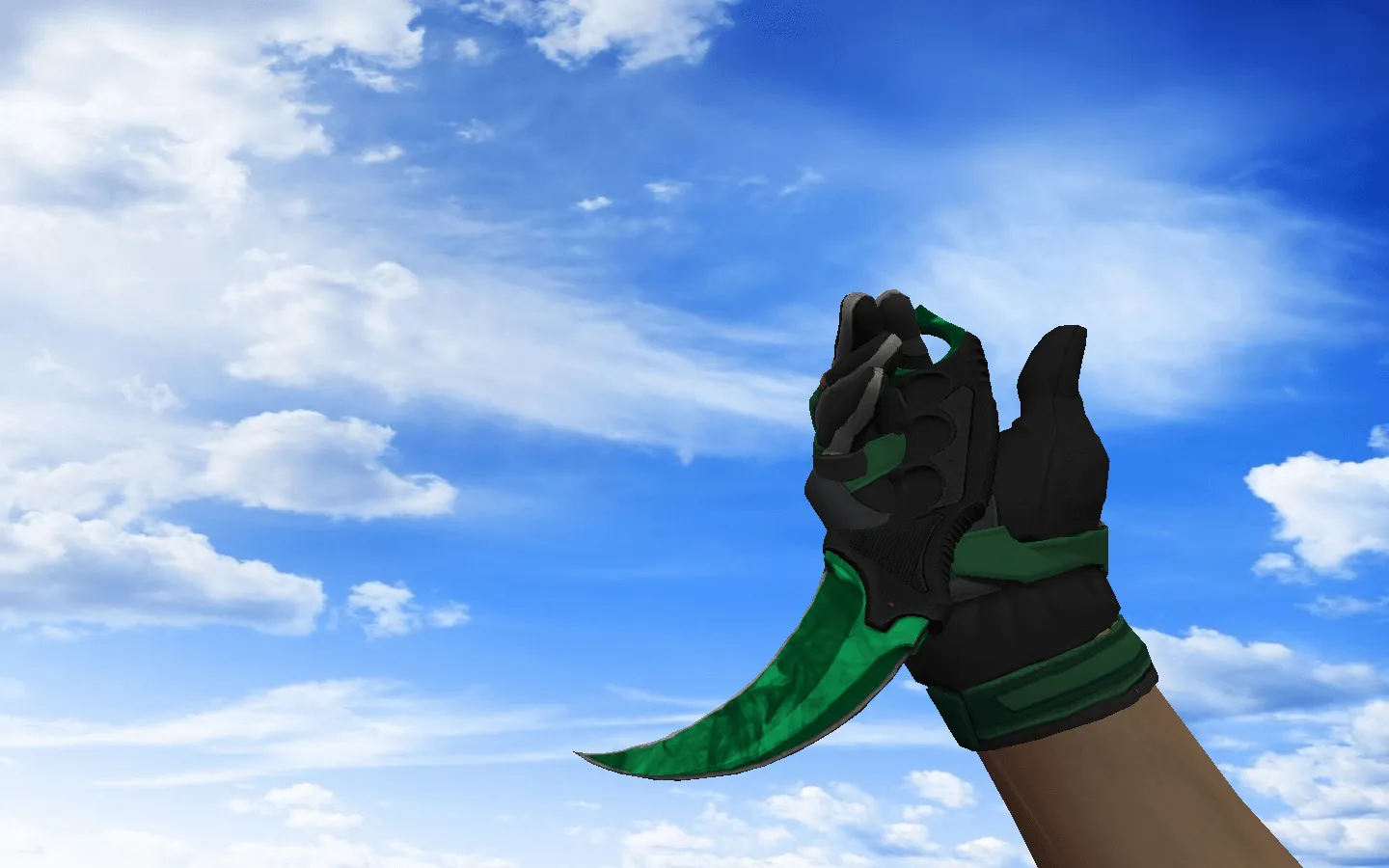 Скриншот  Пак оружия CS 1.6 с ☆ мотоциклетными перчатками «Черепаха»: AK-47, AWP, ножи и керамбиты с осмотром