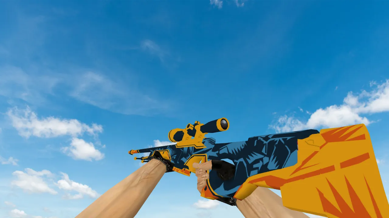 Скриншот Модель AWP Blue Angel для CS 1.6 - Улучшенная точность и стиль