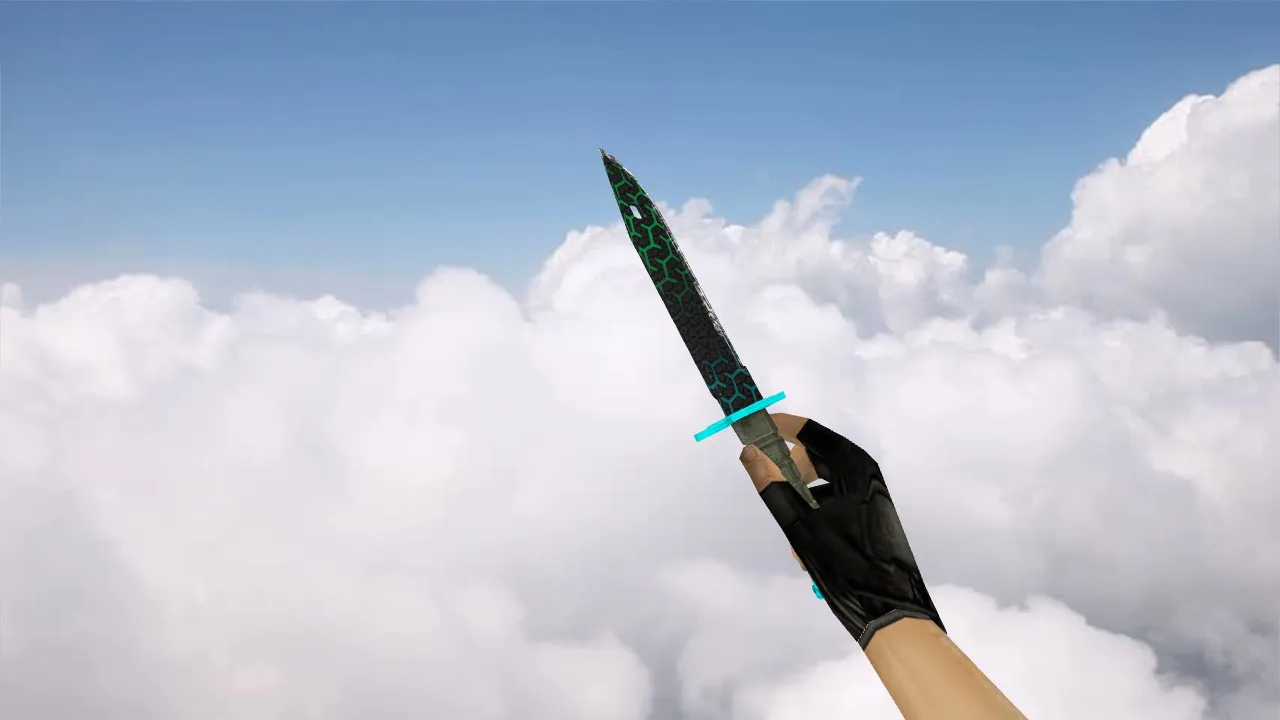 Скриншот  Модель «Bayonet Polymer» (v_, p_, w_) для CS 1.6: звук, анимация осмотра, качество текстур